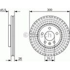 Bosch Fren Diski Ön [5D 300Mm] Cruze Astra J Zafıra 09 16Inc